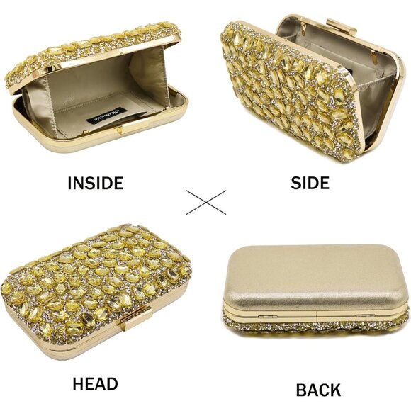 CLUTCH Purses For Women Gold - Picture 4 of 7